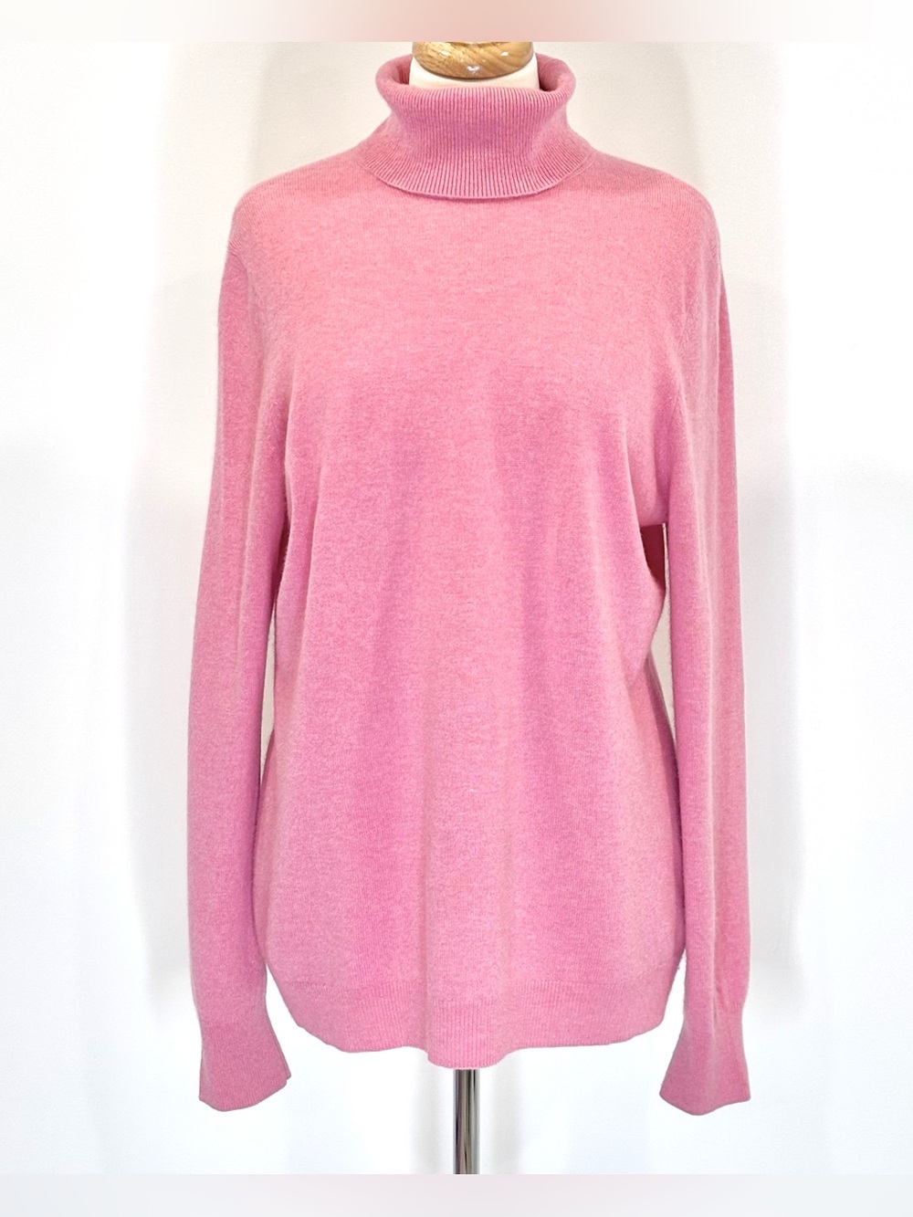Talbots pink cashmere turtleneck